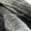 Black and White Wide Stripe Print Fake Fur